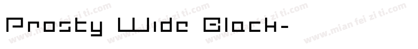 Prosty Wide Black字体转换
